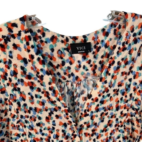 VICI - NWOT Mini Kimono Dress /Tunic Oversized Button Front Coverup Medium - Picture 5 of 7